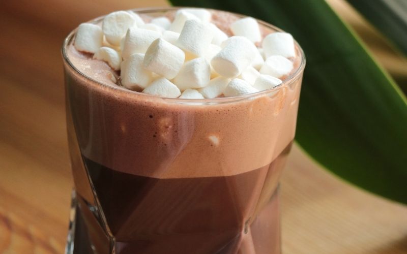 Salted Caramel Rum Hot Chocolate