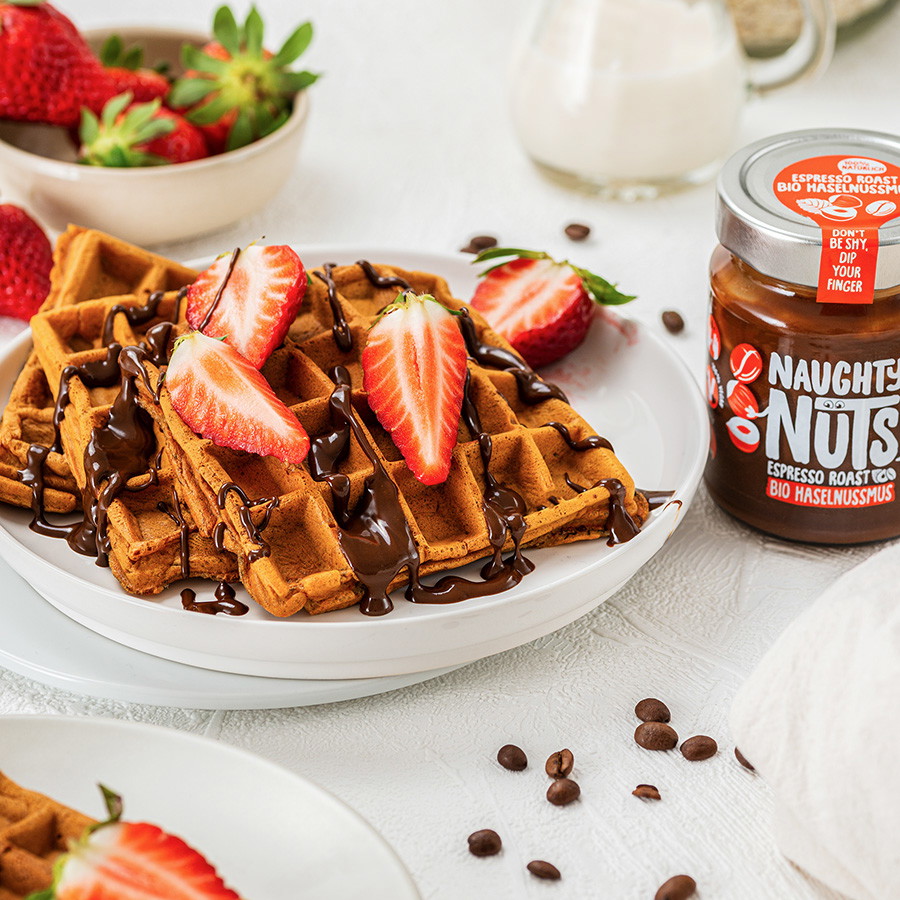 Vegane Waffeln mit Espresso Roast
