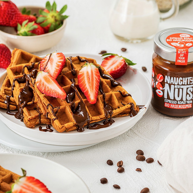 Vegane Waffeln mit Espresso Roast
