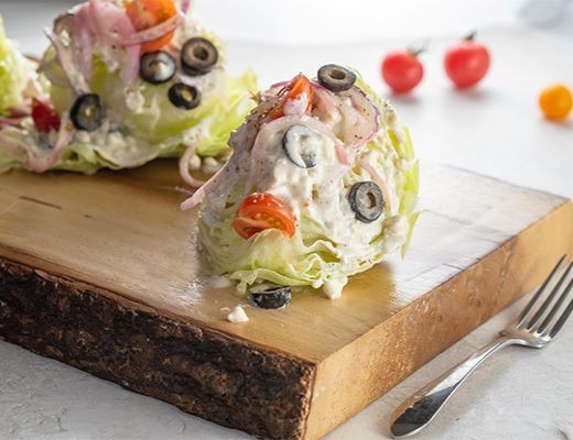 Image of Wedge Salad with Spicy Roquefort Dressing