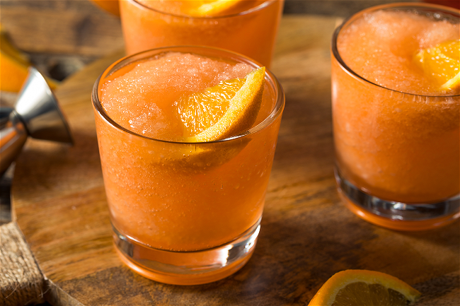 Image of Spring Citrus Whiskey Slushie Cocktail