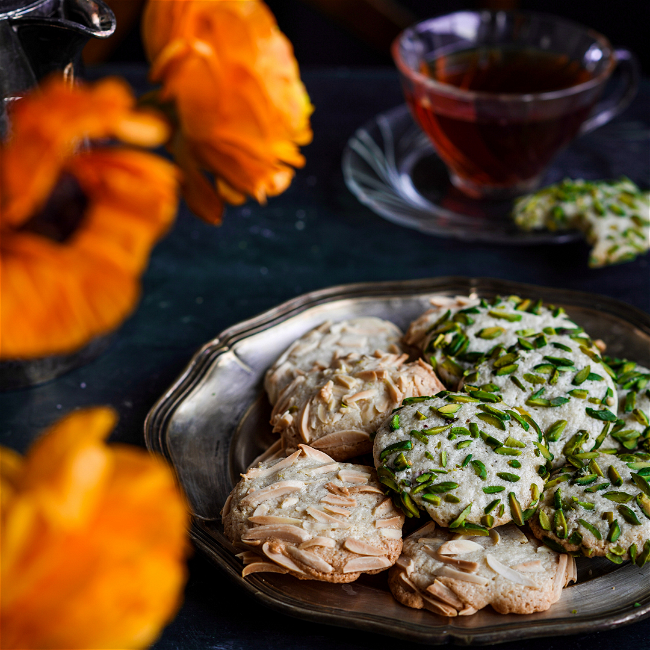 Image of Almond Rose Cookies (Gluten-Free)