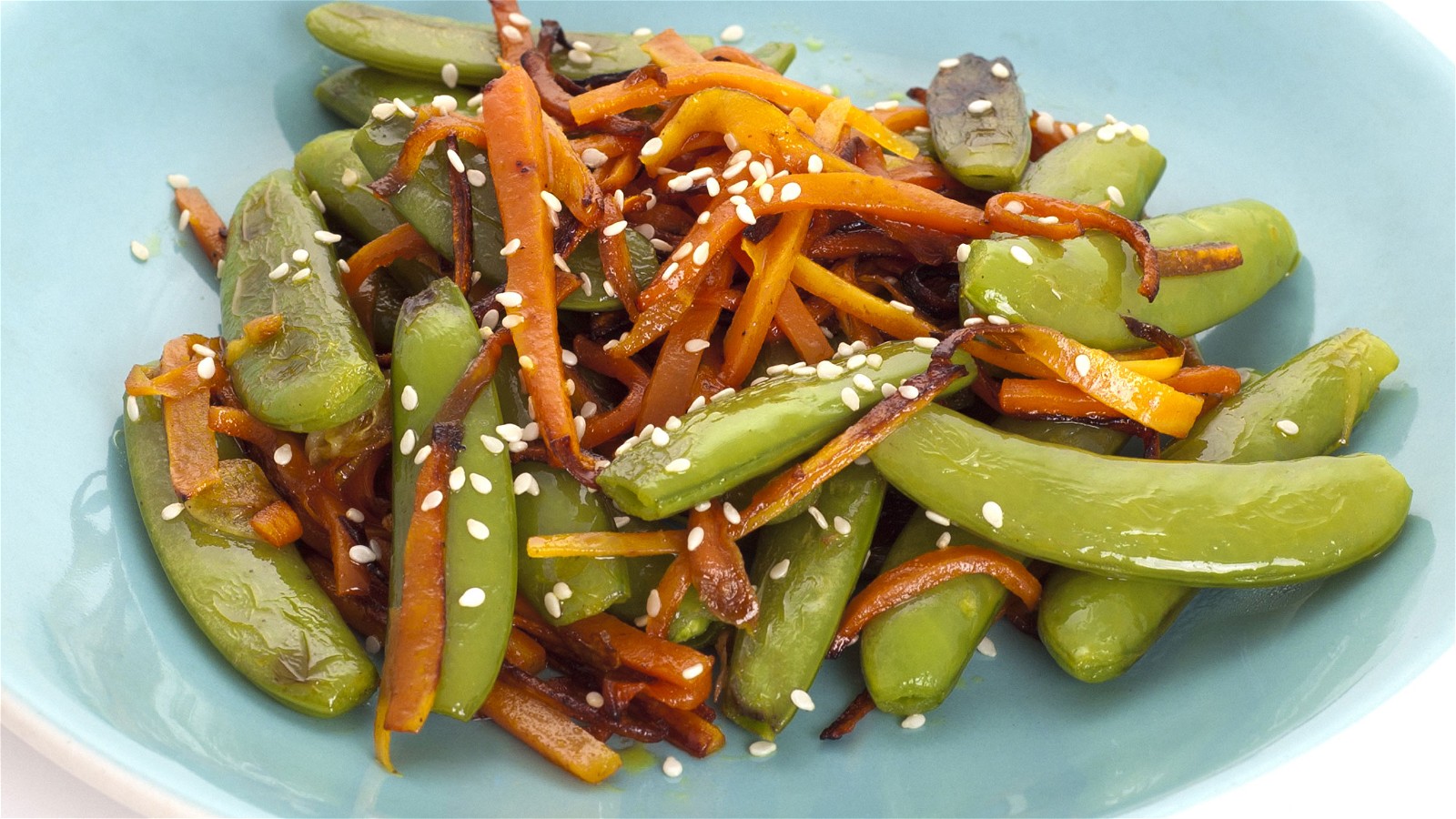 Image of SNOW PEAS WITH SESAME