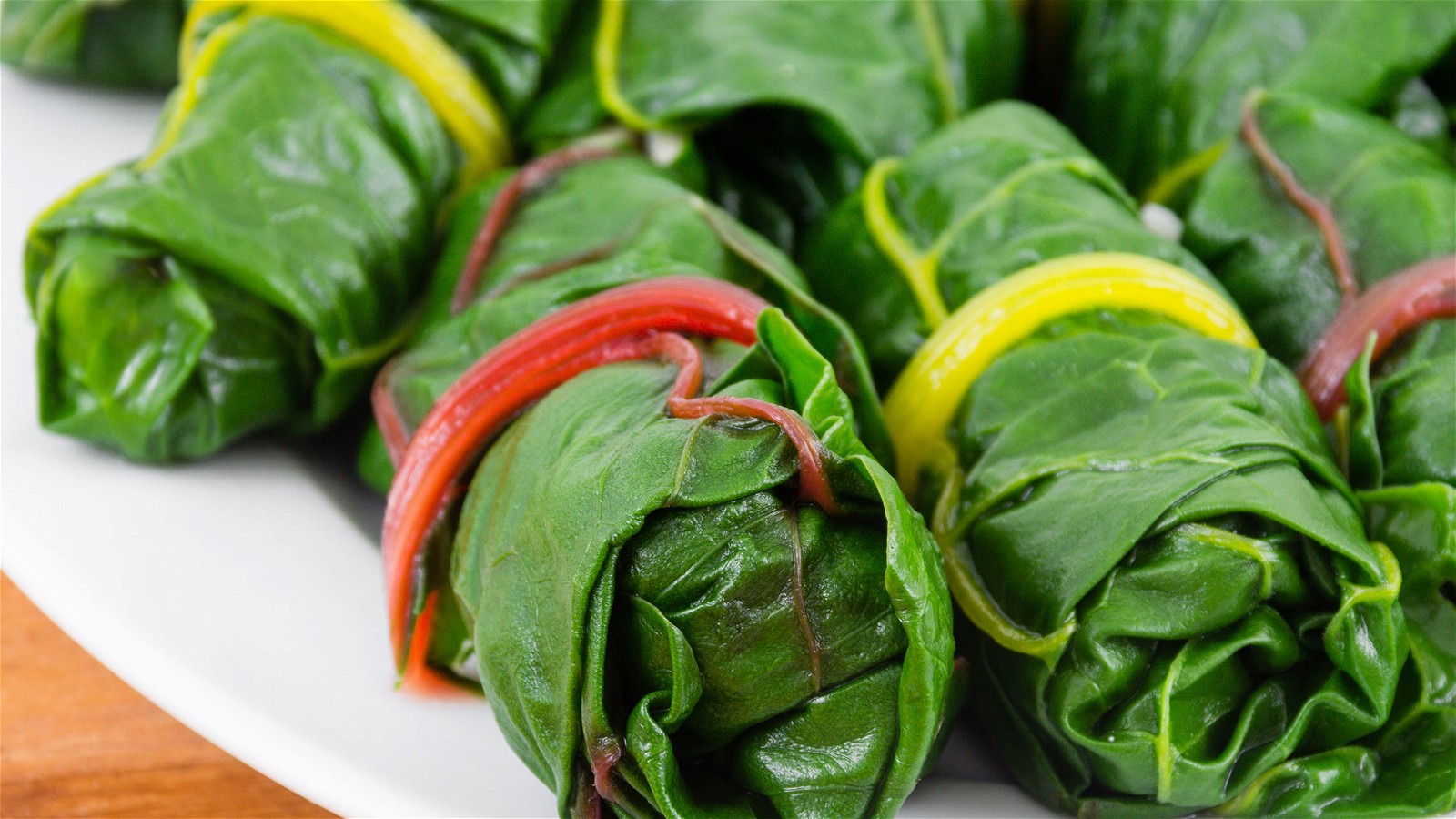 Image of SWISS CHARD VEGGIE ROLLS