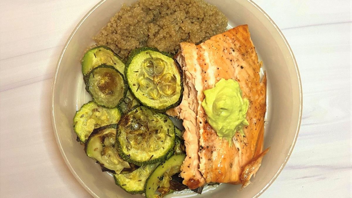 Image of Salmon with Zucchini and Quinoa