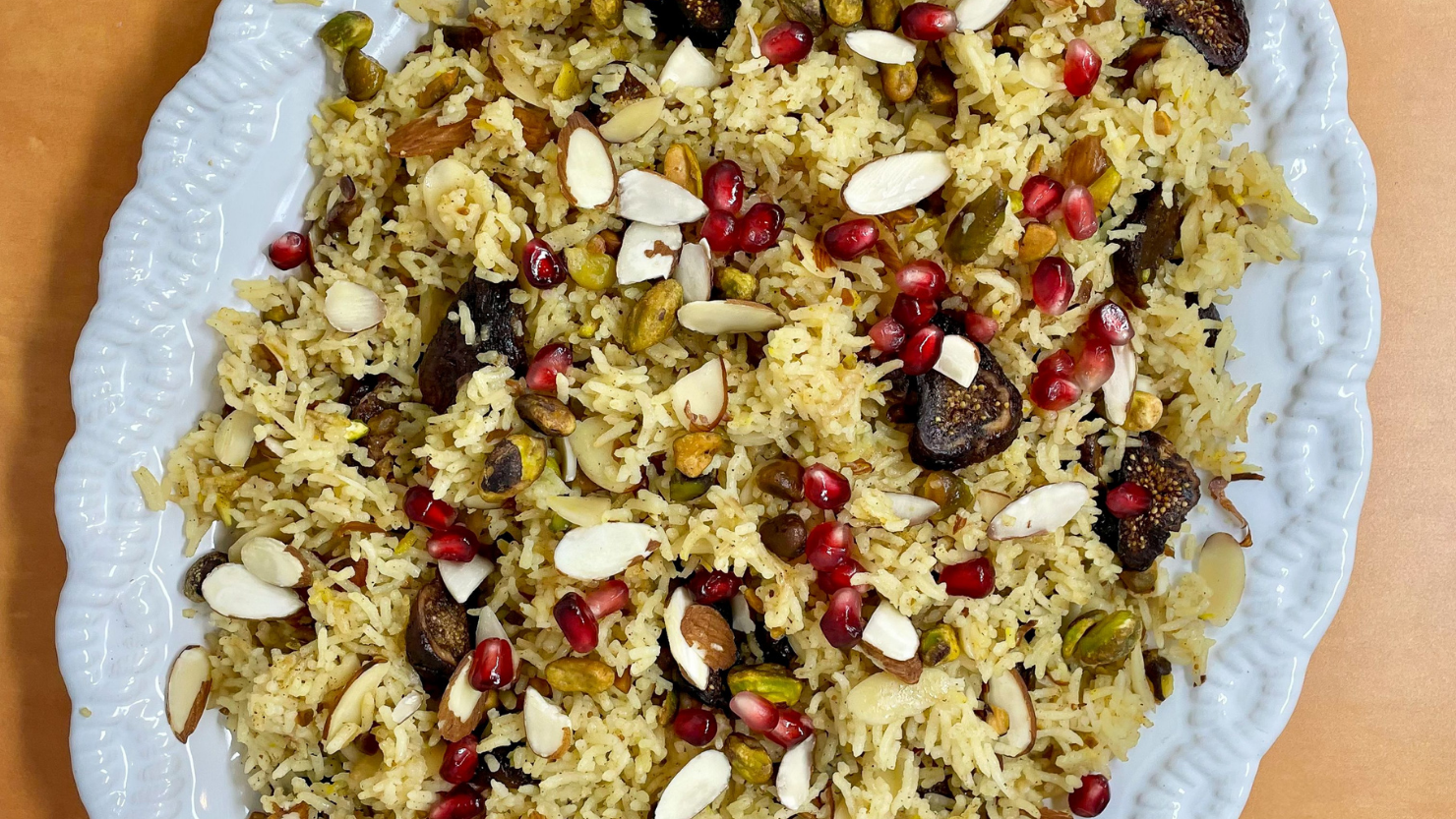 Image of Sweet Saffron Rice with Valley Figlets