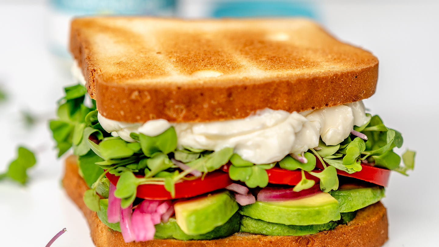 Image of Vegan Mayo Veggie Sandwich