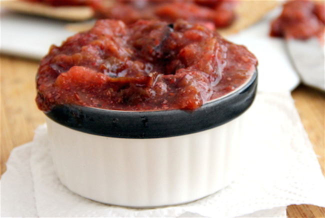 Image of Homemade Quick and Easy Ground Flax Seed and Plum Jam