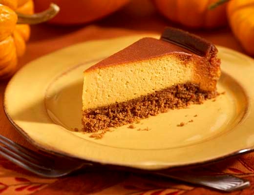 Image of Pumpkin Flan with Gingersnap Crust
