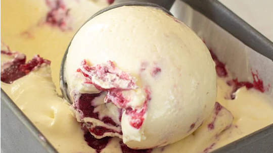 Raspberry Ice Cream recipe  Homemade Raspberry Ice Cream 