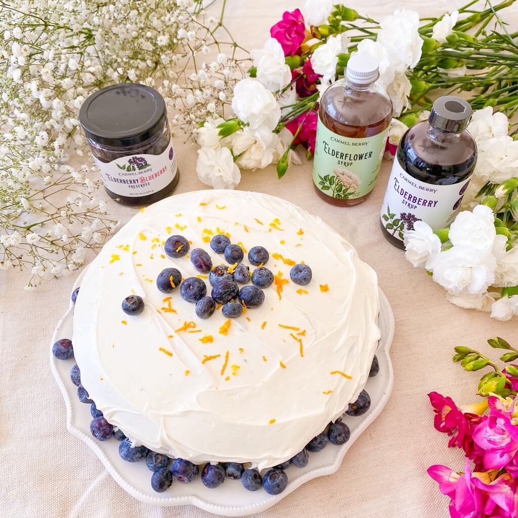 Midsummer Strawberry and Elderflower Cake Recipe