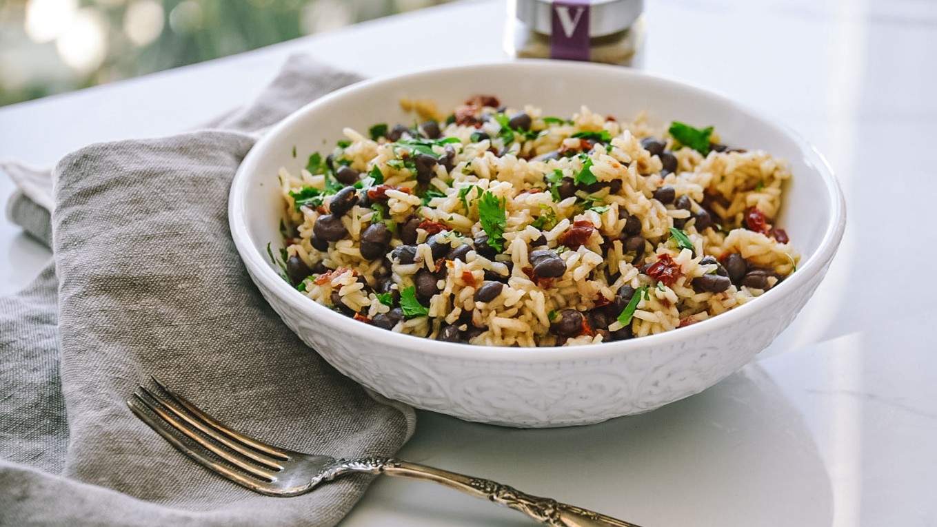 Image of Black Beans and Rice with Cumin