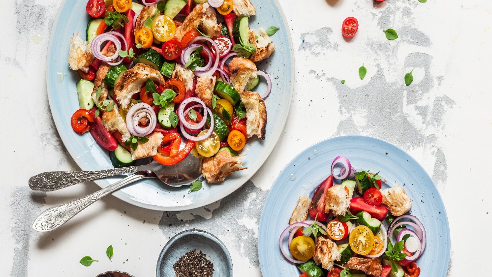 Image of Grilled Chicken Breast Panzanella Salad