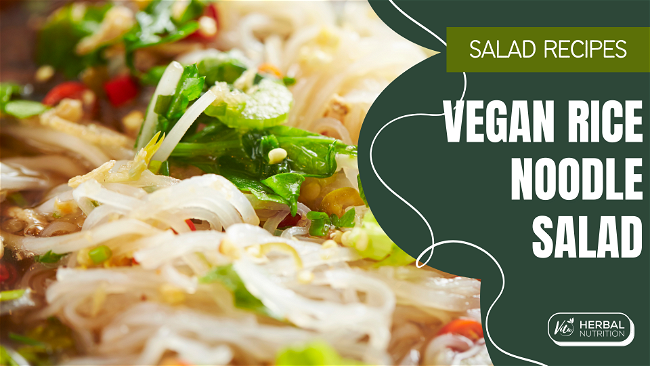 Image of Easy Vegan Rice Noodle Salad Recipe