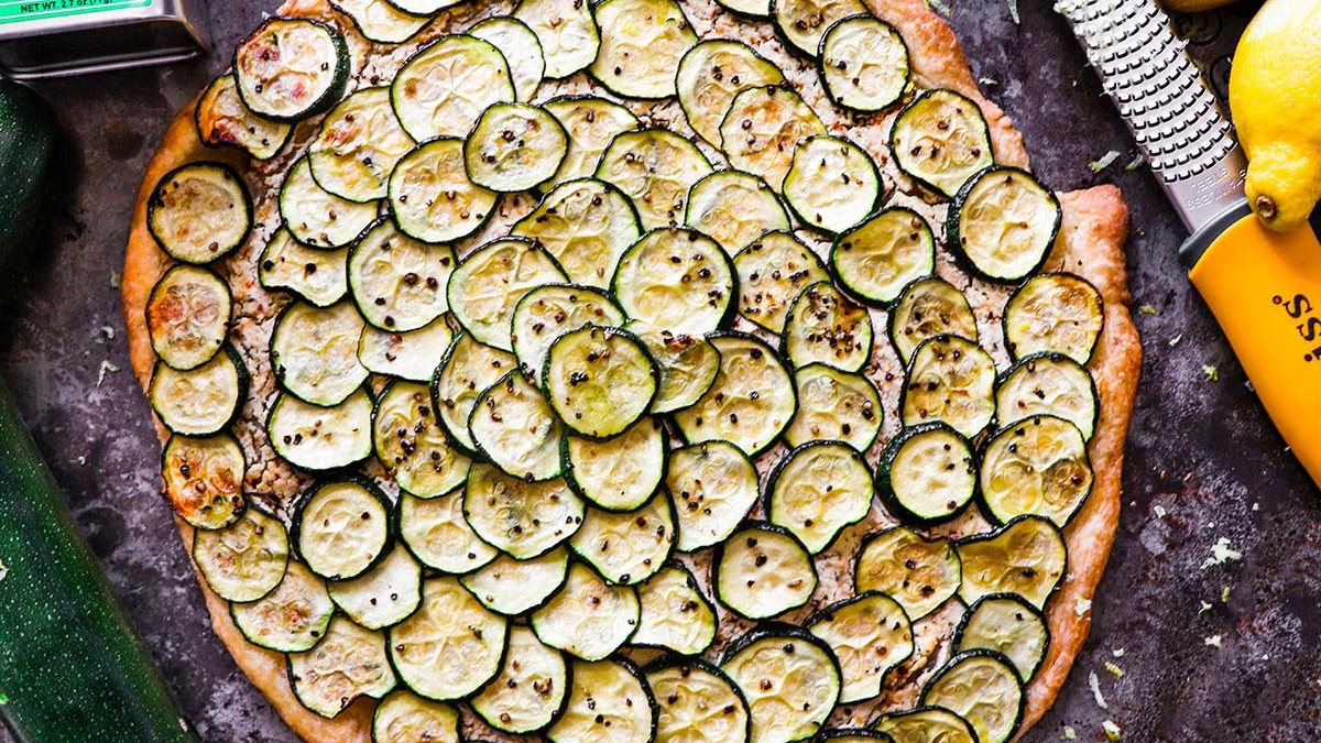 Image of Zucchini Tart with Zesty Lemon Herb