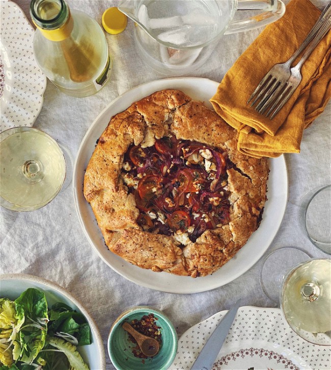 Image of Tomato & Caramelized Onion Galette
