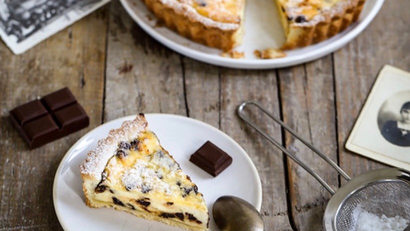 Image of RICOTTA & CHOCOLATE TART