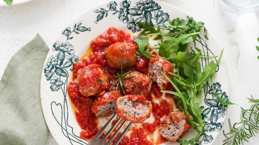 Image of NO FRY ITALIAN MEATBALLS WITH MORTADELLA