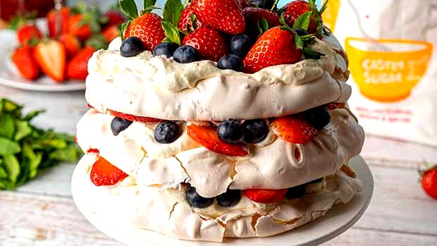 Image of Eton Mess Meringue Tower