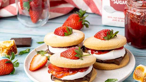 Image of Strawberry Shortbread S'mores 