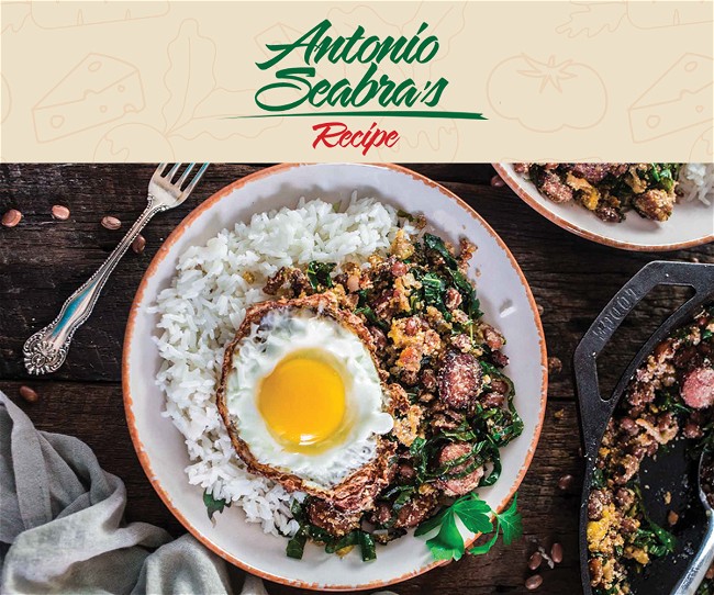Image of Feijão Tropeiro (Brazilian Beans With Sausage And Collard Greens)