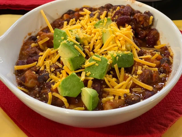 2-Bean Vegetarian Chili with Sweet Potato