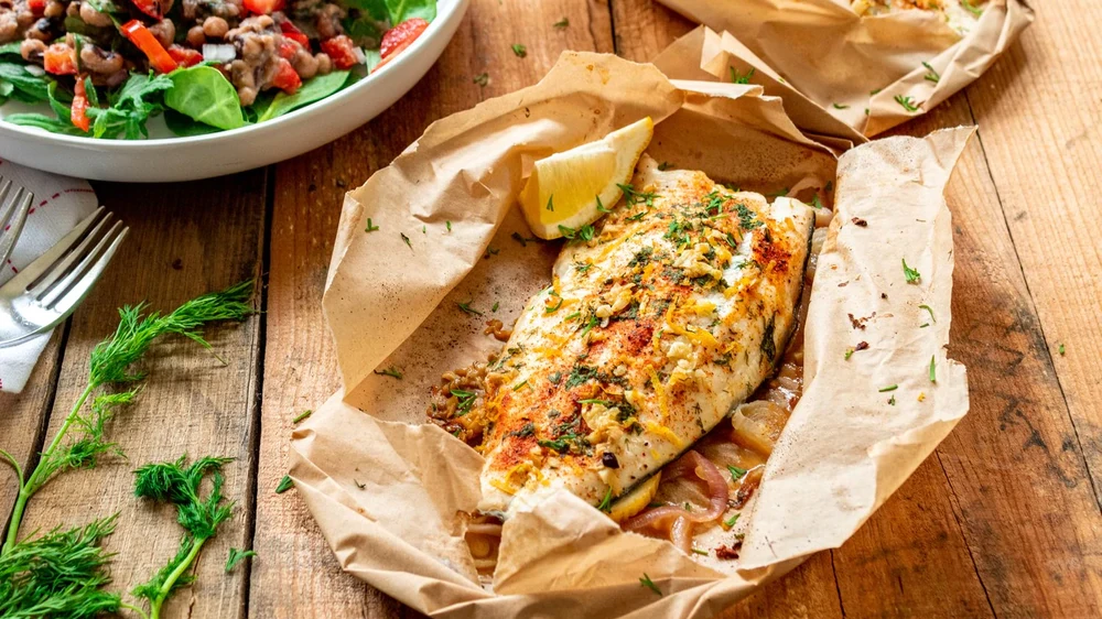 Image of Parchment Baked Rainbow Trout
