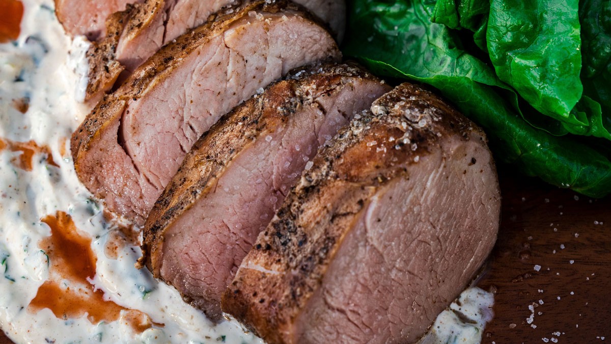 Sweet Preacher Smoked Tenderloin with Charred Scallion Remoulade – Fire & Smoke Society