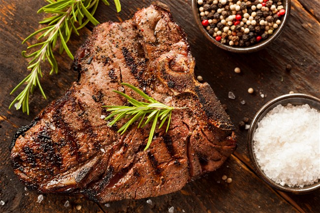 Image of Grilled Porterhouse Steak with Herb Butter