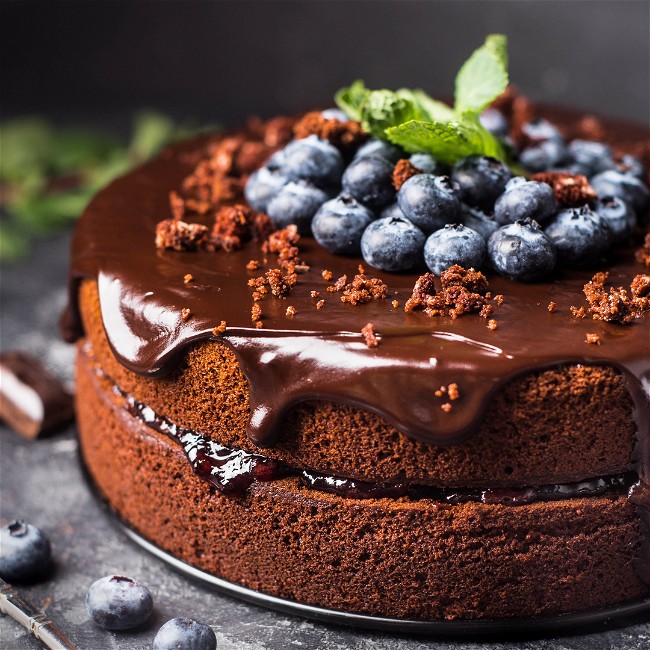 Image of Rustic Sourdough Chocolate Cake