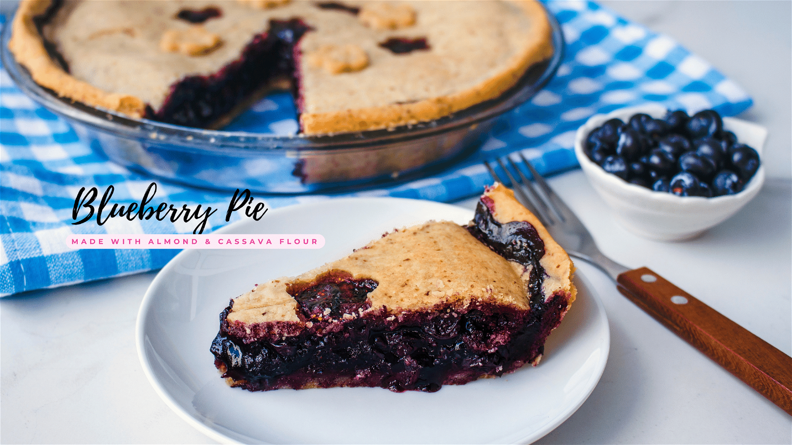 Image of Blueberry Pie made with Almond & Cassava Flour