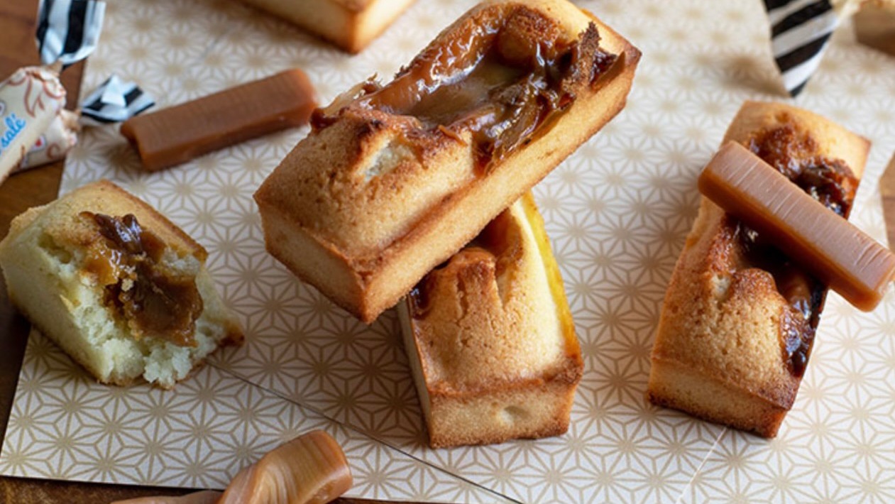 Financier chocolat caramel