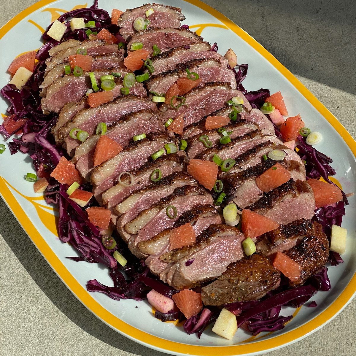 Roasted Duck Salad with Grapefruit