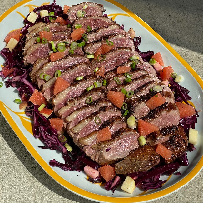 Image of Roasted Duck Salad with Grapefruit