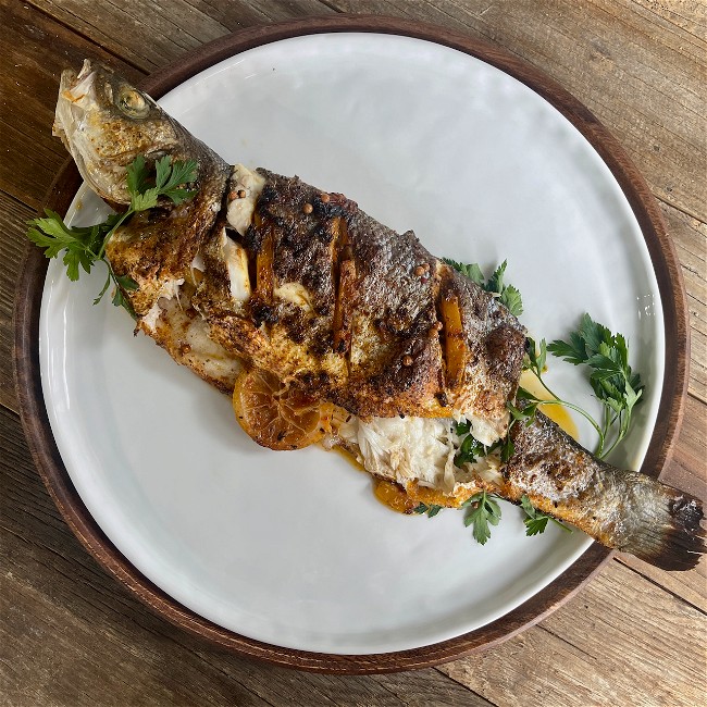 Image of Preserved Lemon Roasted Branzino