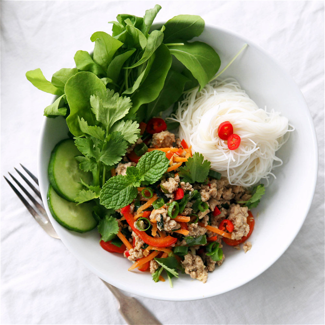 Image of Punchy Pork Larb Salad