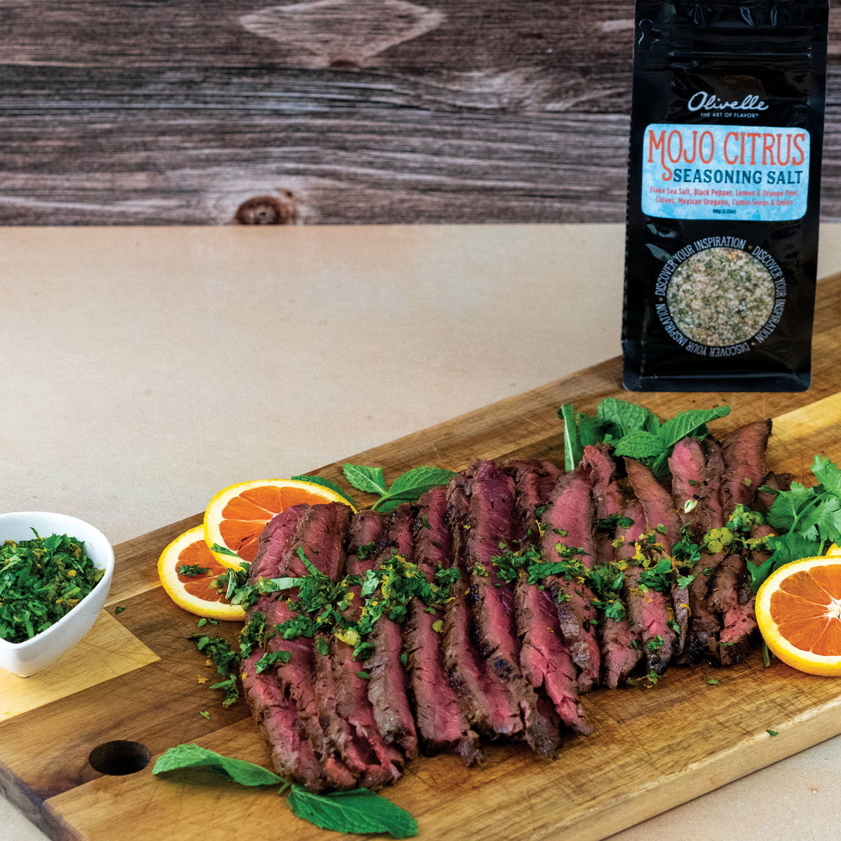 Flank Steak with Mojo Gremolata