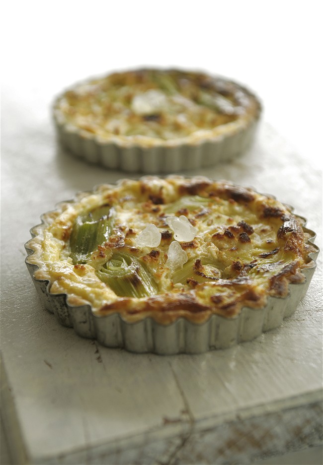 Image of Mastiha-Scented Leek and Cheese Tart