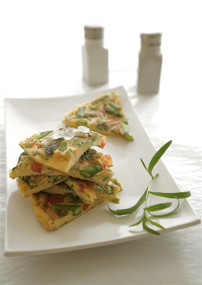 Image of Frittata with Asparagus Mastiha and Herbs