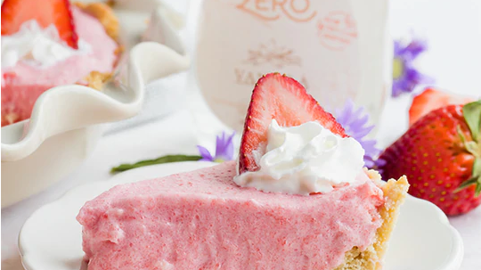 Image of How to Make Keto Strawberry Ice Box Pie
