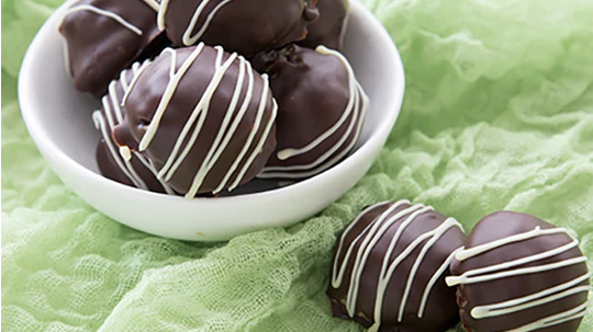 Image of Mint Chocolate Chip Keto Truffles