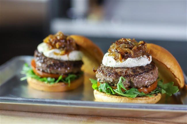 Image of Caramelized Onion & Boursin Burgers