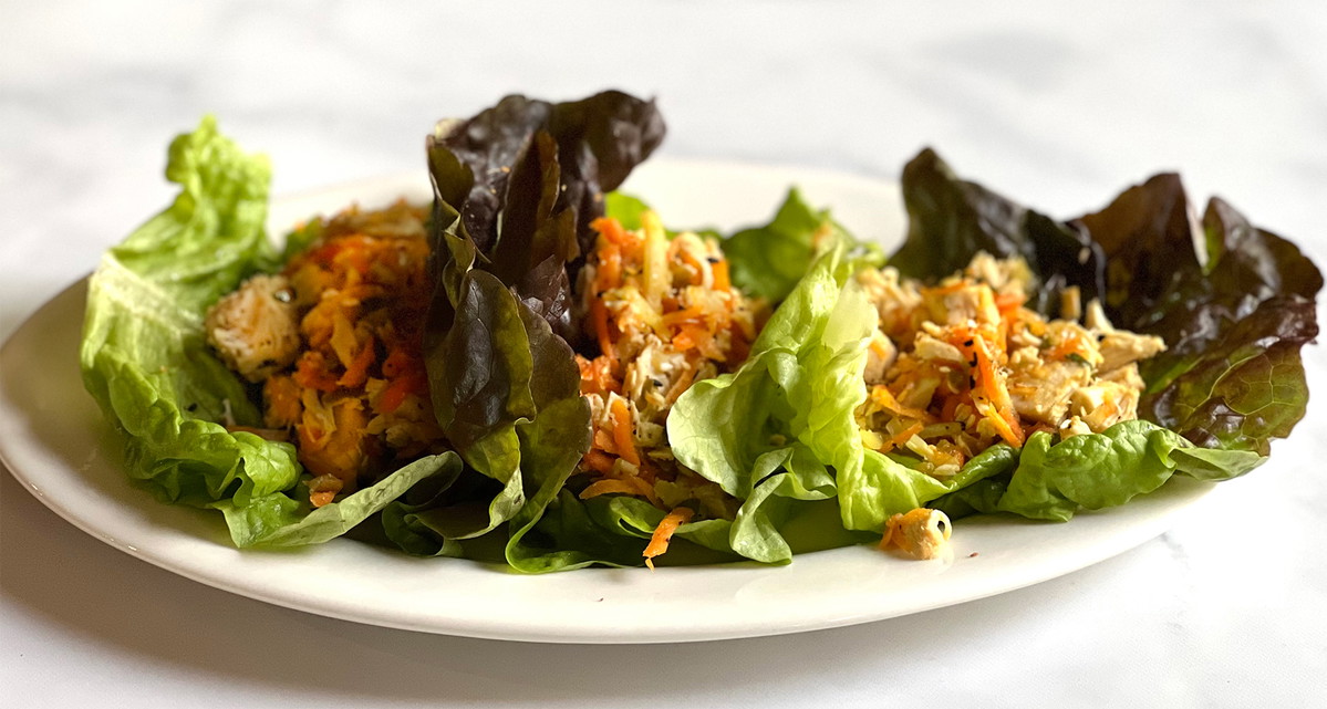 Chicken & Jalapeno Lime Lettuce Wraps