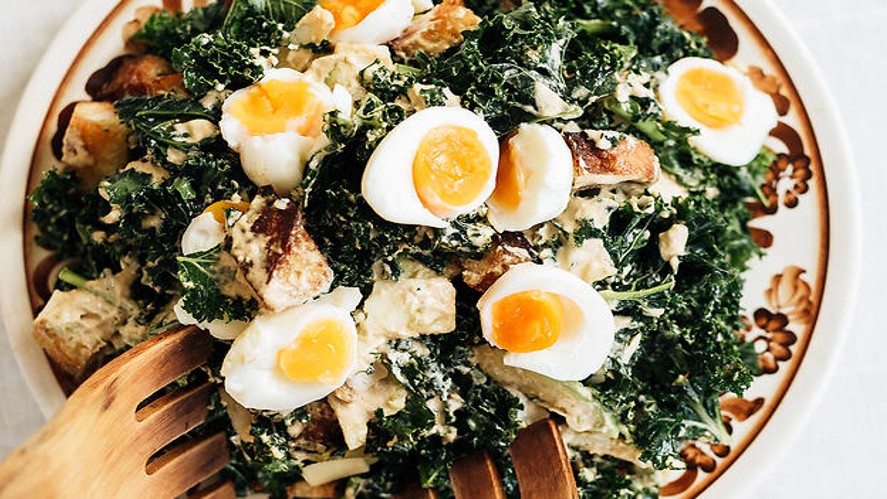 Image of Grilled Black Kale Caesar Salad