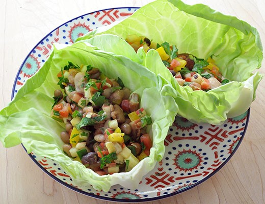 Image of Cabbage Bean Salad Tacos