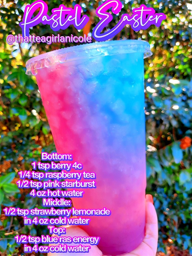 Image of Pastel Easter Loaded Tea Recipe 