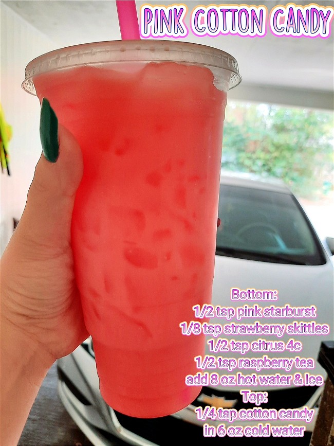 Image of Pink Cotton Candy Loaded Tea Recipe 