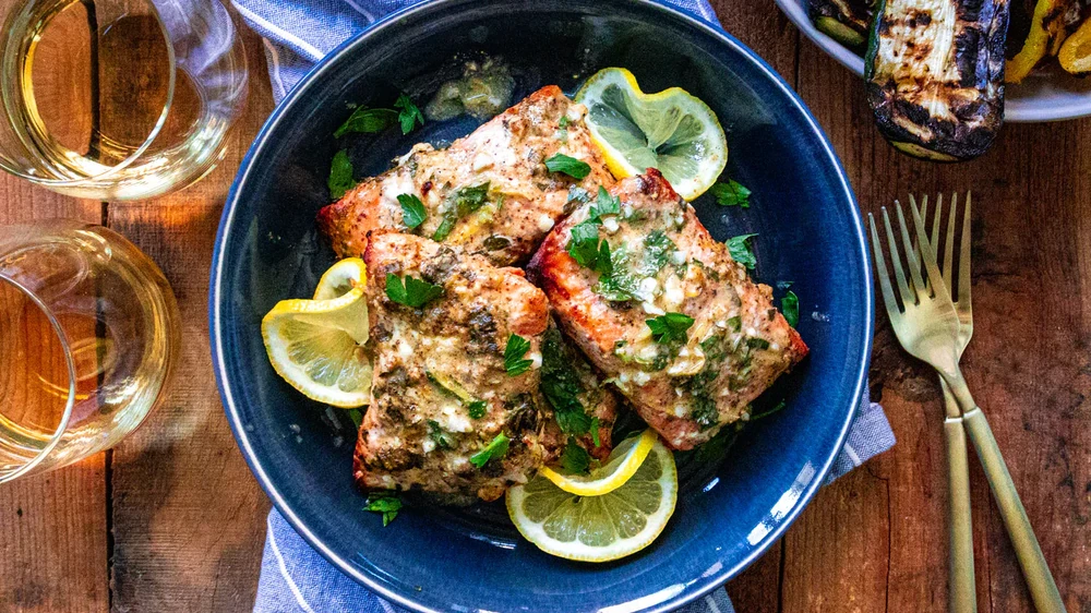 Image of Garlic Dijon Grilled Salmon