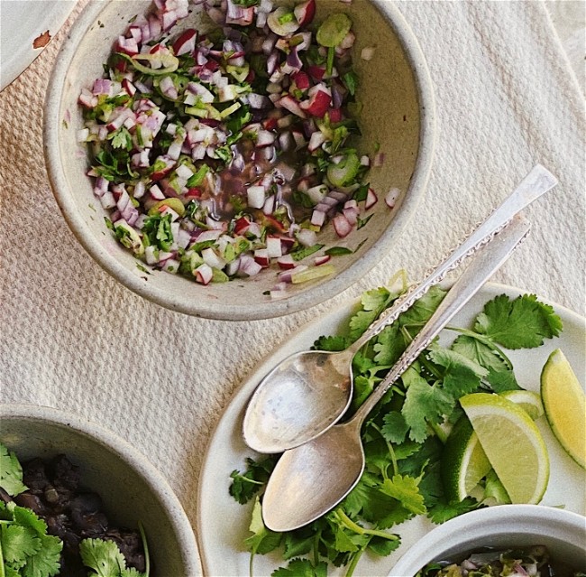 Image of Charred Onion & Radish Salsa