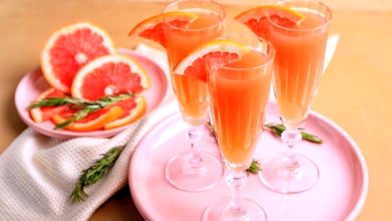 Image of Grapefruit Basil Mimosa